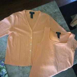 Ralph Lauren Two Piece Top and Cardigan